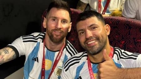 Lionel Messi y el Kun Aguero, NA