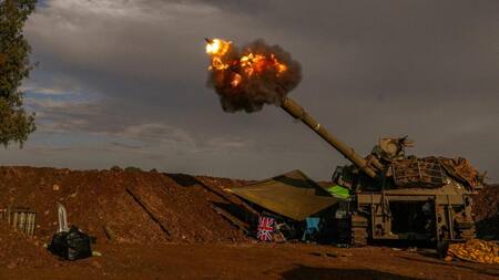 Bombardeos de Israel en la frontera con El Líbano. Foto: EFE.