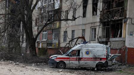 Bombardeos en Lugansk, Ucrania. Foto: REUTERS