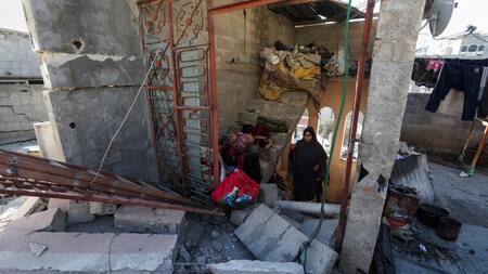 Ataques al paso de Rafah, en el sur de Gaza. Foto: Reuters.