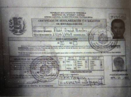 Los papeles de Hussein Ahmad Karaki, líder de Hezbollah en América Latina. Foto: Ministerio de Seguridad