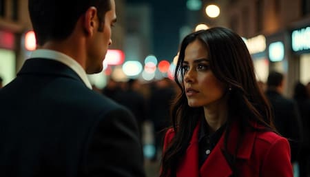 Pareja, discusión, seriedad. Foto: Freepik AI.