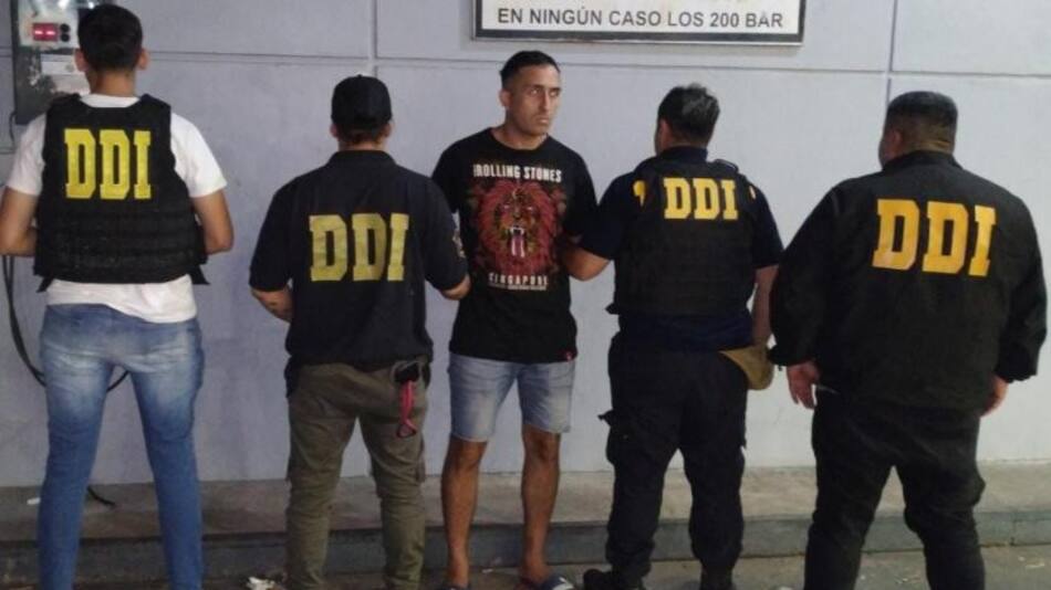 La foto del detenido que difundió la Policía, foto NA