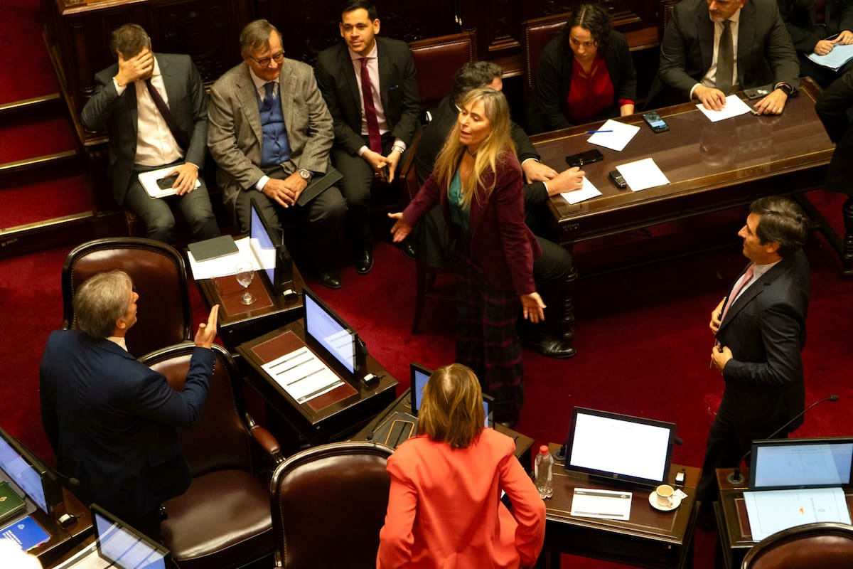 Sesión en la Cámara de Senadores