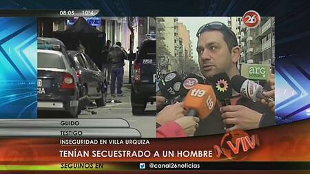 Robo y tiroteo en Villa Urquiza (Canal 26)
