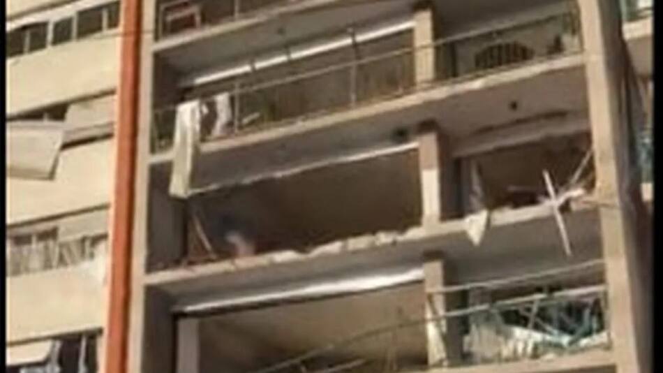 Explosión en Montevideo. Foto: captura de video.