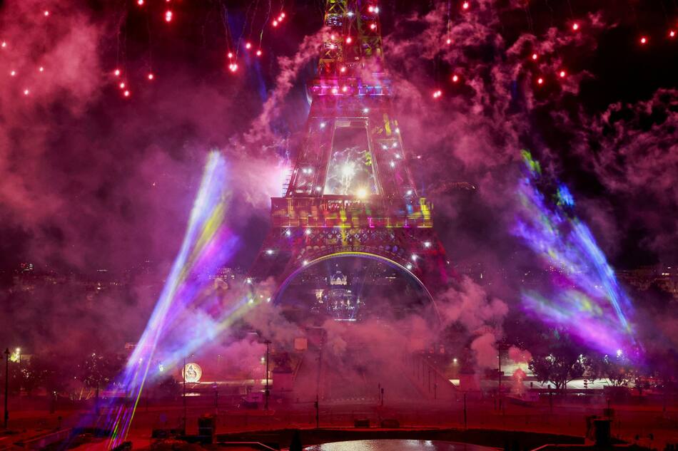 Festejos por el Día de la Bastilla en Francia. Foto: REUTERS.