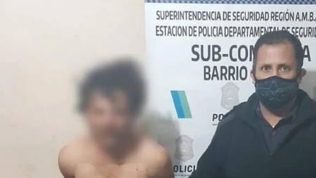 El detenido, acusado de asesinar a su hijo a golpes en Merlo. Foto: infocielo.