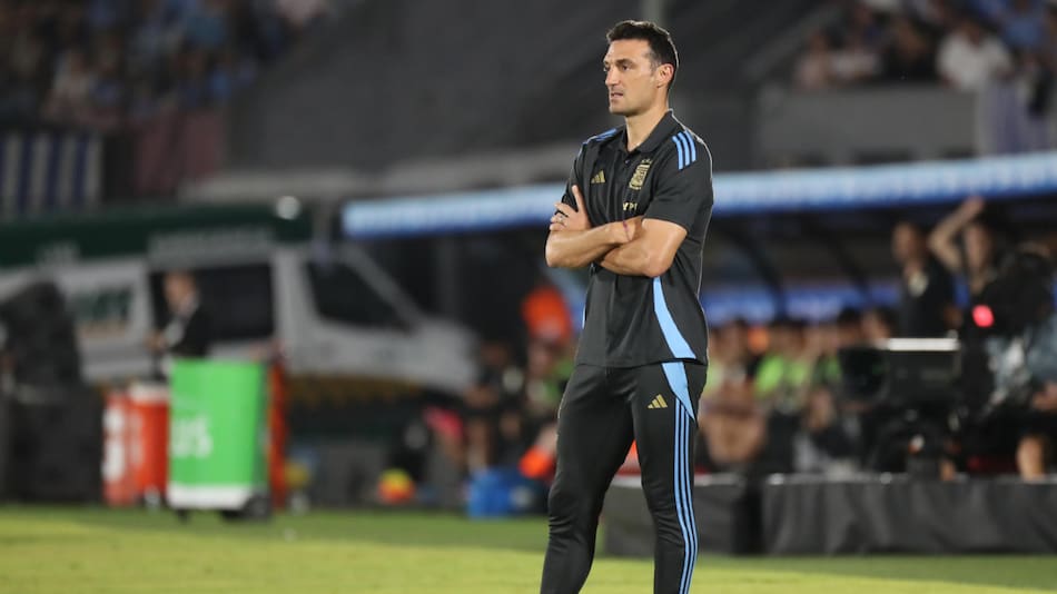Lionel Scaloni, Uruguay vs Argentina. Foto: EFE/Raúl Martínez