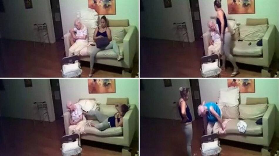 Abuela con Alzheimer maltatada