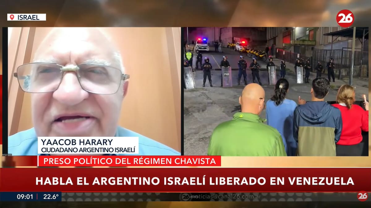 Argentino-israelí liberado en Venezuela