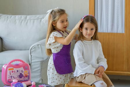 Niñas. Foto: Pexels.