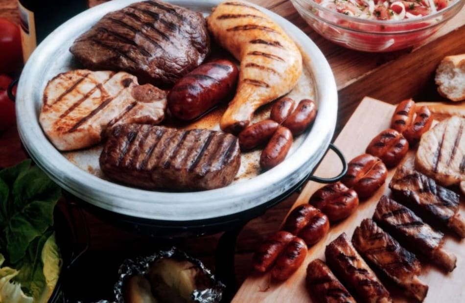 Carnes asadas, alimentación