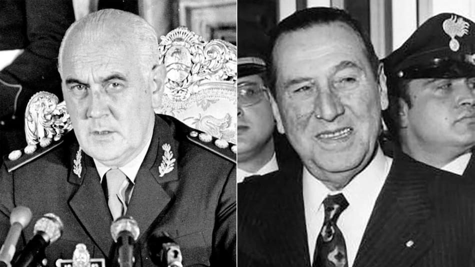 Alejandro Agustín Lanusse y Juan Domingo Perón