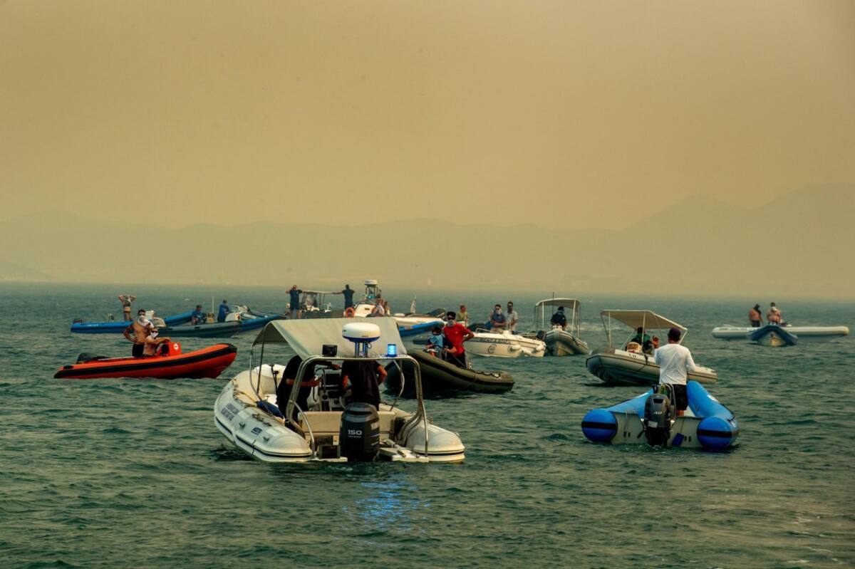 Incendios en Grecia. Foto: Reuters