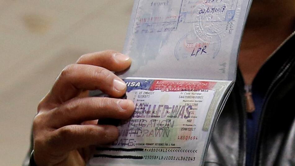Visa de Estados Unidos. Foto: Reuters