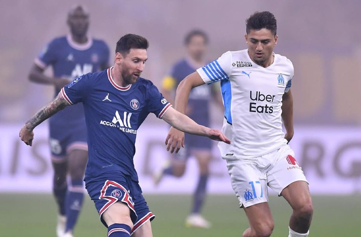 Olympique de Marsella vs. PSG, Messi, Foto Twitter PSG