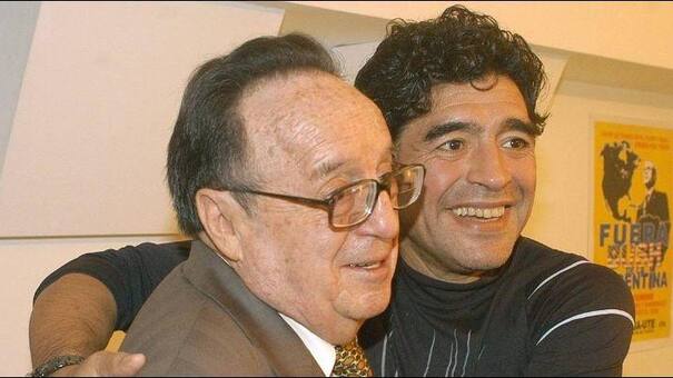 El día que Maradona conoció a uno de sus ídolos de toda la vida