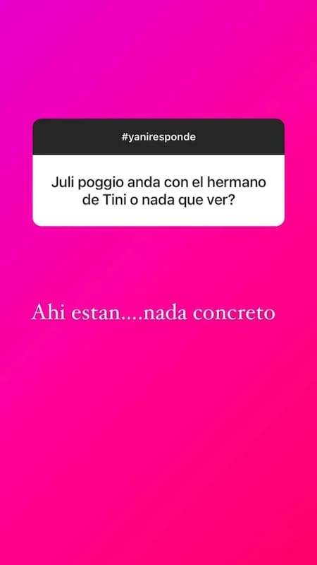 La respuesta de Yanina Latorre. Foto: Instagram.