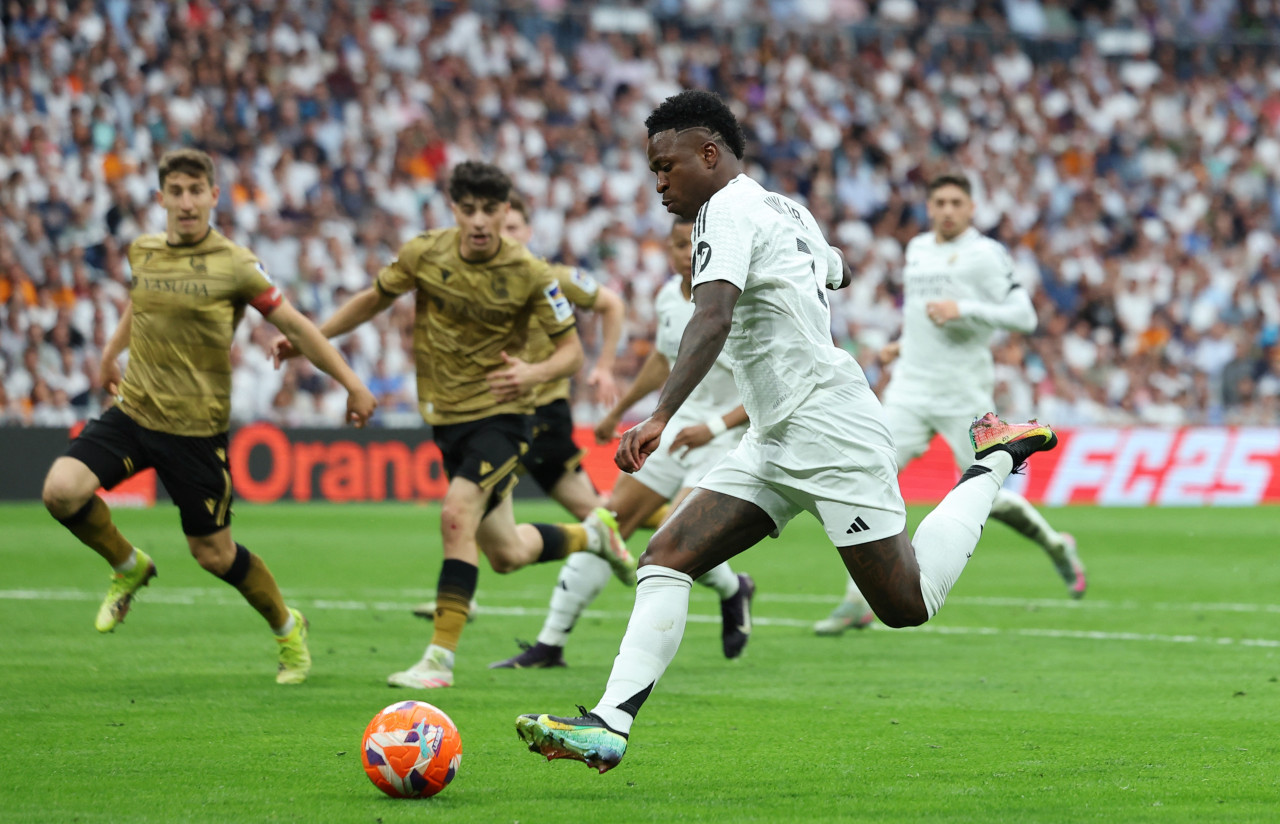 Vinicius Junior, uno de los representantes brasileños en este Mundial de Clubes 2025. Foto: Reuters/Isabel Infantes.