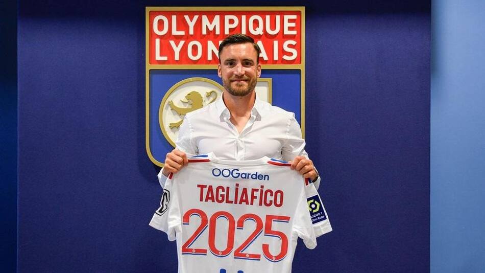 Nicolás Tagliagico, nuevo jugador del Lyon. Foto Twitter: @OL.