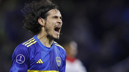 Edinson Cavani, Boca. Foto: EFE.