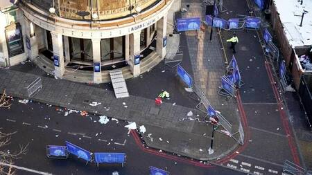Estampida fatal en Londres. Foto: EFE
