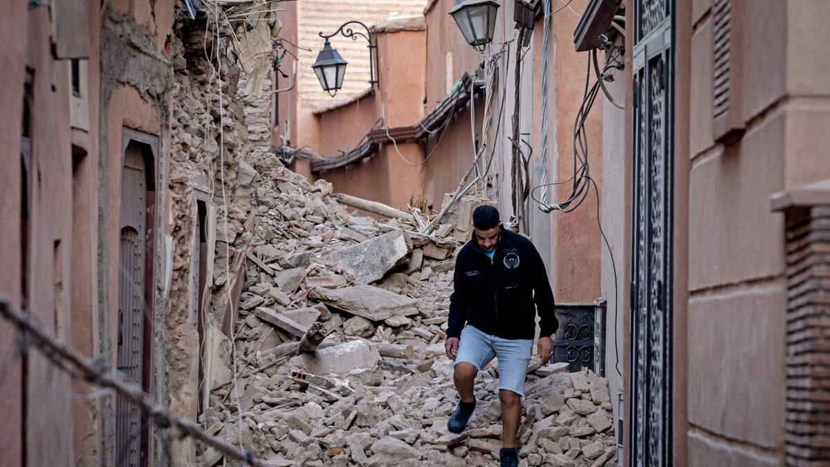 Terremoto en Marruecos. Foto: Télam