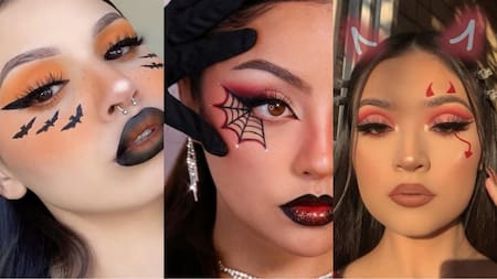 Las mejores ideas de maquillajes para deslumbrar en la noche de Halloween. Foto: Pinterest.