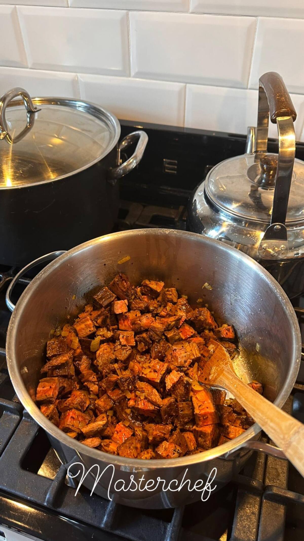 Wanda cocinó un estofado. Foto: Instagram
