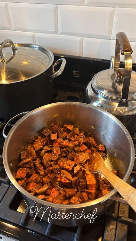 Wanda cocinó un estofado. Foto: Instagram