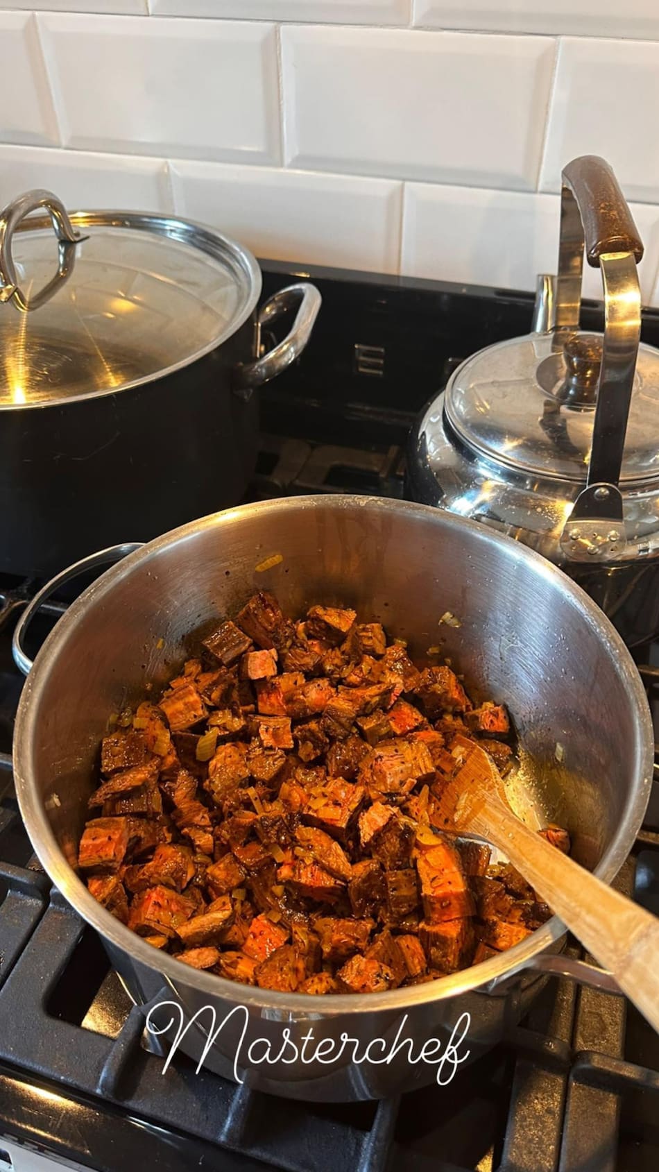 Wanda cocinó un estofado. Foto: Instagram