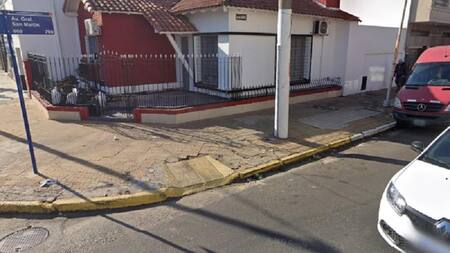 Lugar del asesinato en Ramos Mejía. Foto: Google Maps