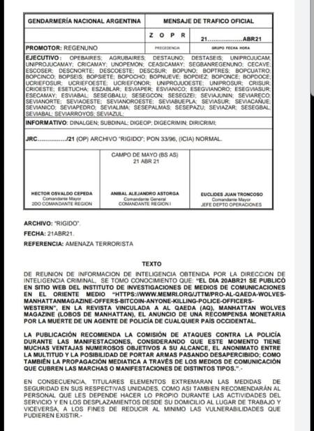 Alarma por posible ataque terrorista, ofrecerían recompensa por asesinar policías de Occidente, NA