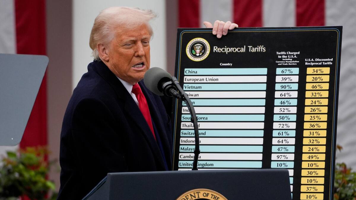 Aranceles de Donald Trump. Foto: EFE/Kent Nishimura