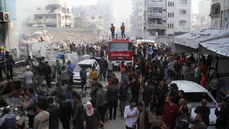 Destrucción en la Franja de Gaza por ataques de Israel. Foto: Reuters