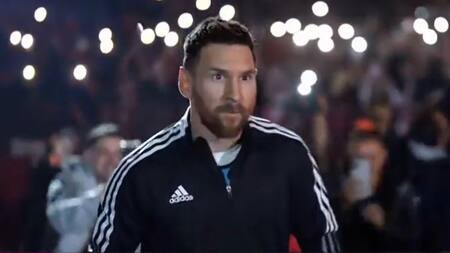 Lionel Messi fue ovacionado en la despedida de Maxi Rodríguez. Foto: Twitter @SC_ESPN.