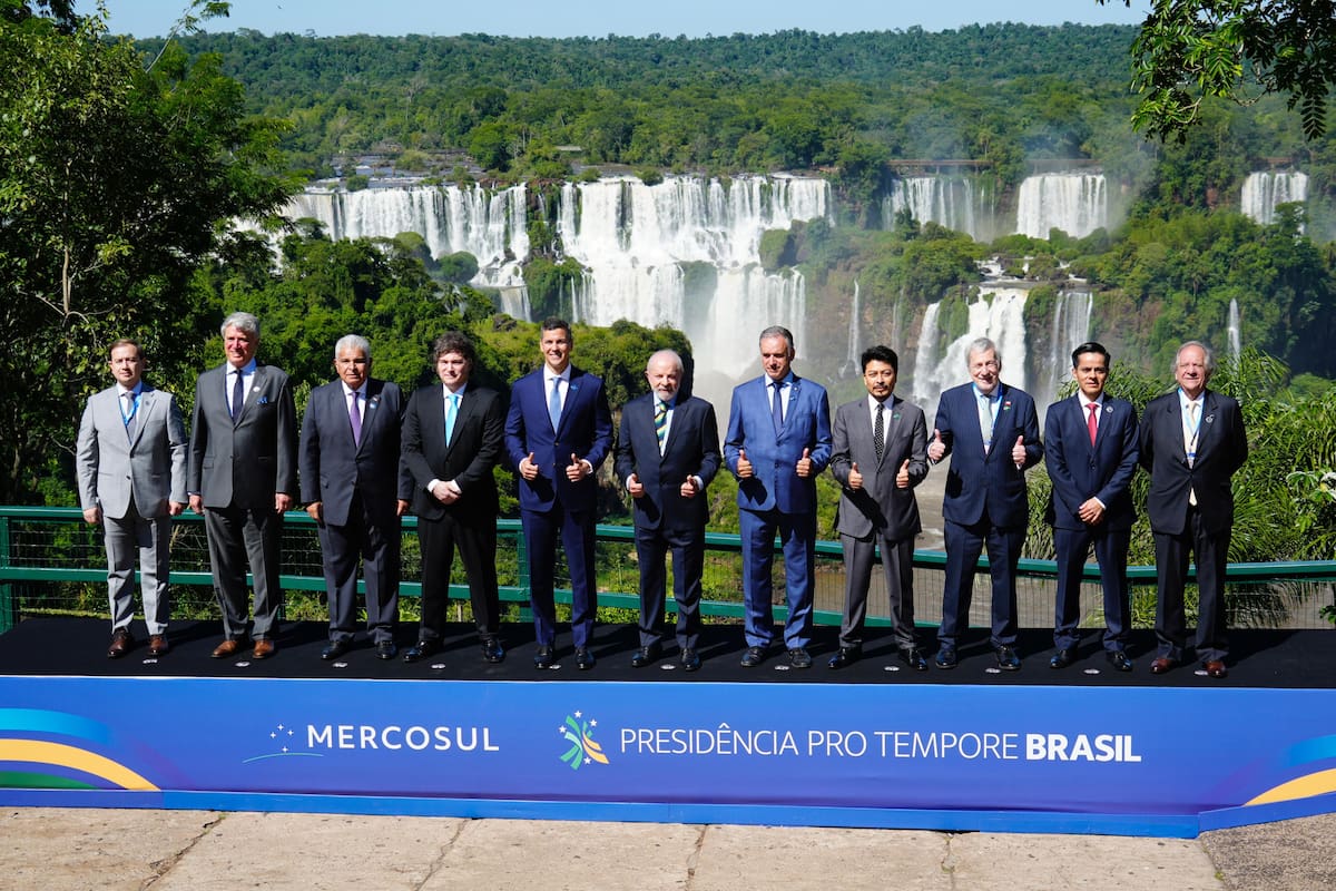 Javier Milei en la Cumbre del Mercosur