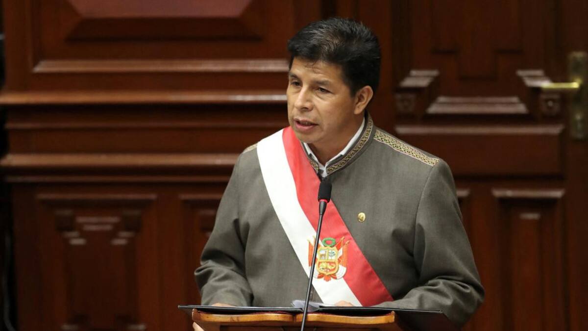 Pedro Castillo, presidente de Perú. Foto: REUTERS
