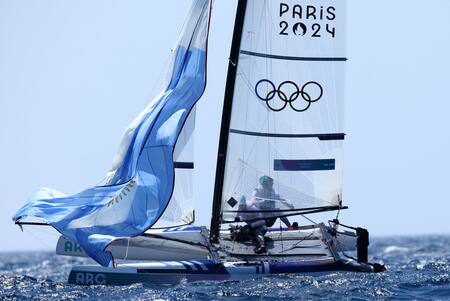 Mateo Majdalani y Eugenia Bosco; Juegos Olímpicos de París 2024. Foto: Reuters.