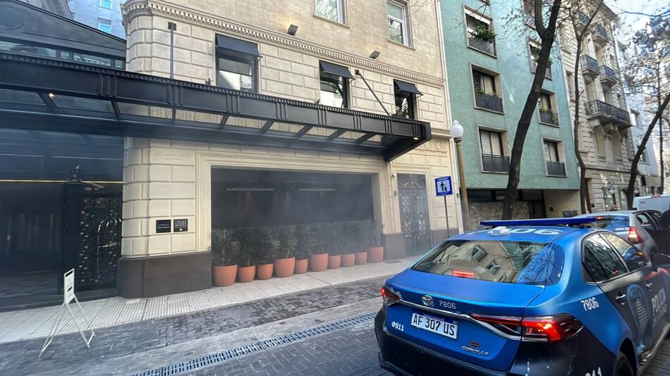 Incendio en el edificio Mihanovich en Recoleta. Foto: redes sociales.