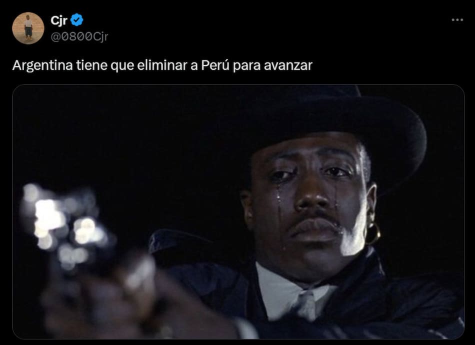 Mejores memes de Argentina-Perú. Foto: captura