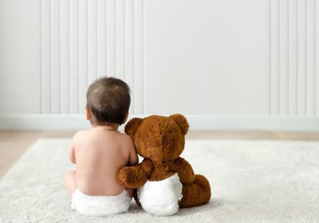 Pañales; bebés. Foto: Freepik