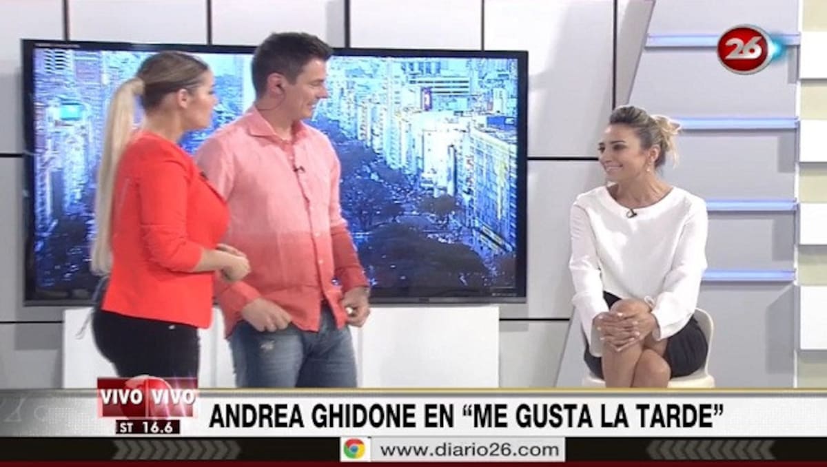 Andrea Ghidone en Me Gusta la Tarde (Canal 26)
