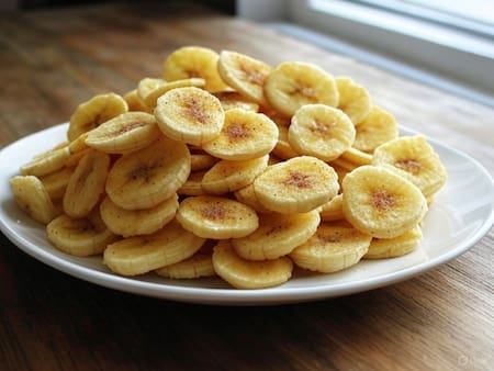 Chips de banana. Foto: Grok.