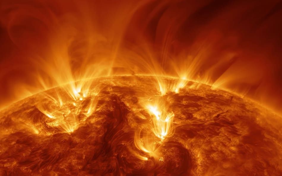 Erupciones solares. Fuente: NASA