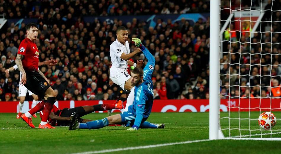 Champions League, Manchester United vs. PSG, fútbol internacional, Mbappé, Reuters