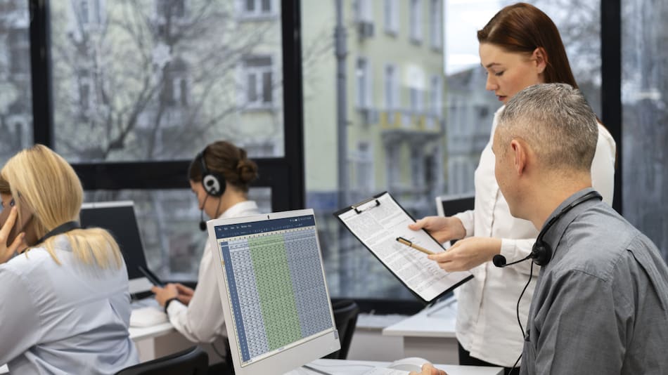 Trabajo en oficina. Imagen: Freepik