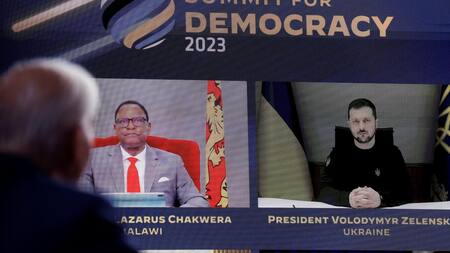 Cumbre por la Democracia organizada por Joe Biden Foto: REUTERS