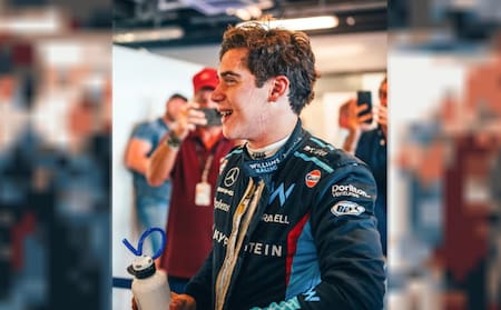 Franco Colapinto supo coronar un fin de semana histórico para el automovilismo argentino. Foto: NA